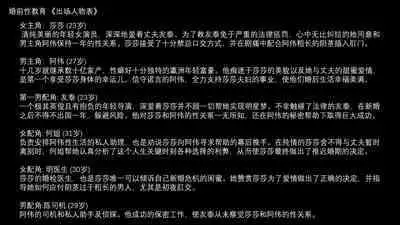 Premarital Sex Education《Casting List》