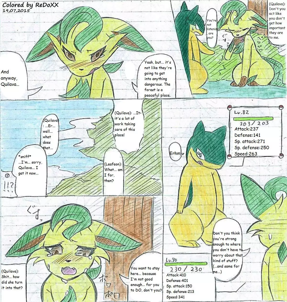 Leafeon X Quilava