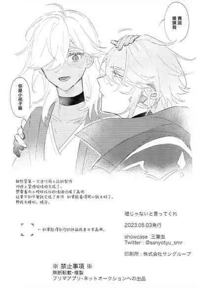 Uso Janai to Itte Kure | 請告訴我這不是謊言