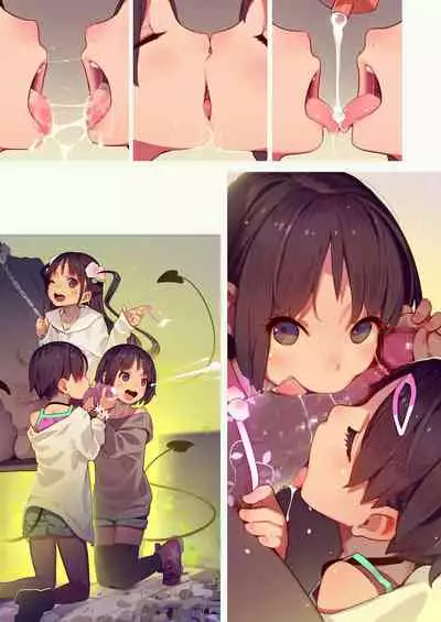 Tiny Evil 5 Part 2 - 淫魔少女３人におちんちん遊ばれる本 (No Text)