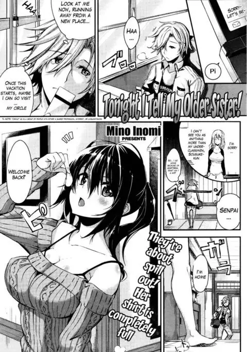 Tonight I Tell My Older Sister!