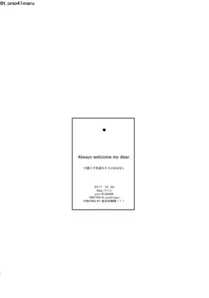 Always welcome my dear.