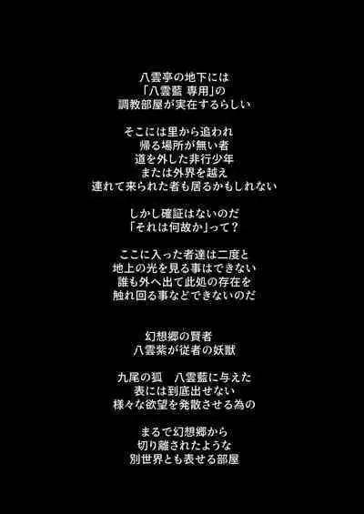 Yakumo Ran ni Yoru Seidorei Choukyou Ichiji no Tawamure