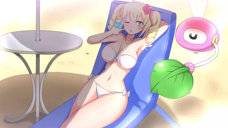 Kusuguri Robokan Beach Hen with Shokushu Kaibutsu