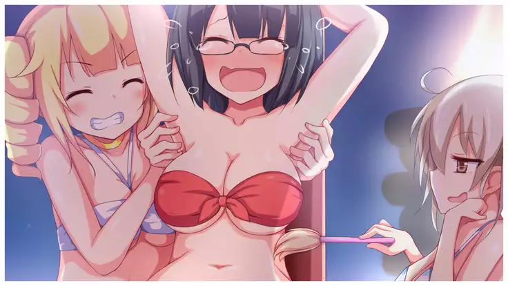 Kusuguri Robokan Beach Hen with Shokushu Kaibutsu