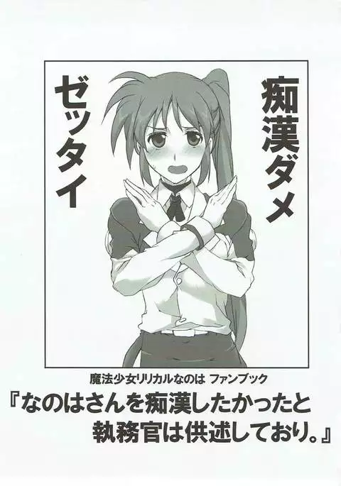 Nanoha-san o Chikan shitakatta to Shitsumukan wa Kyoujutsu shiteori.