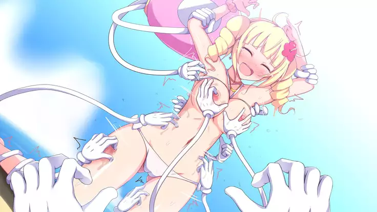 Kusuguri Robokan Beach Hen with Shokushu Kaibutsu