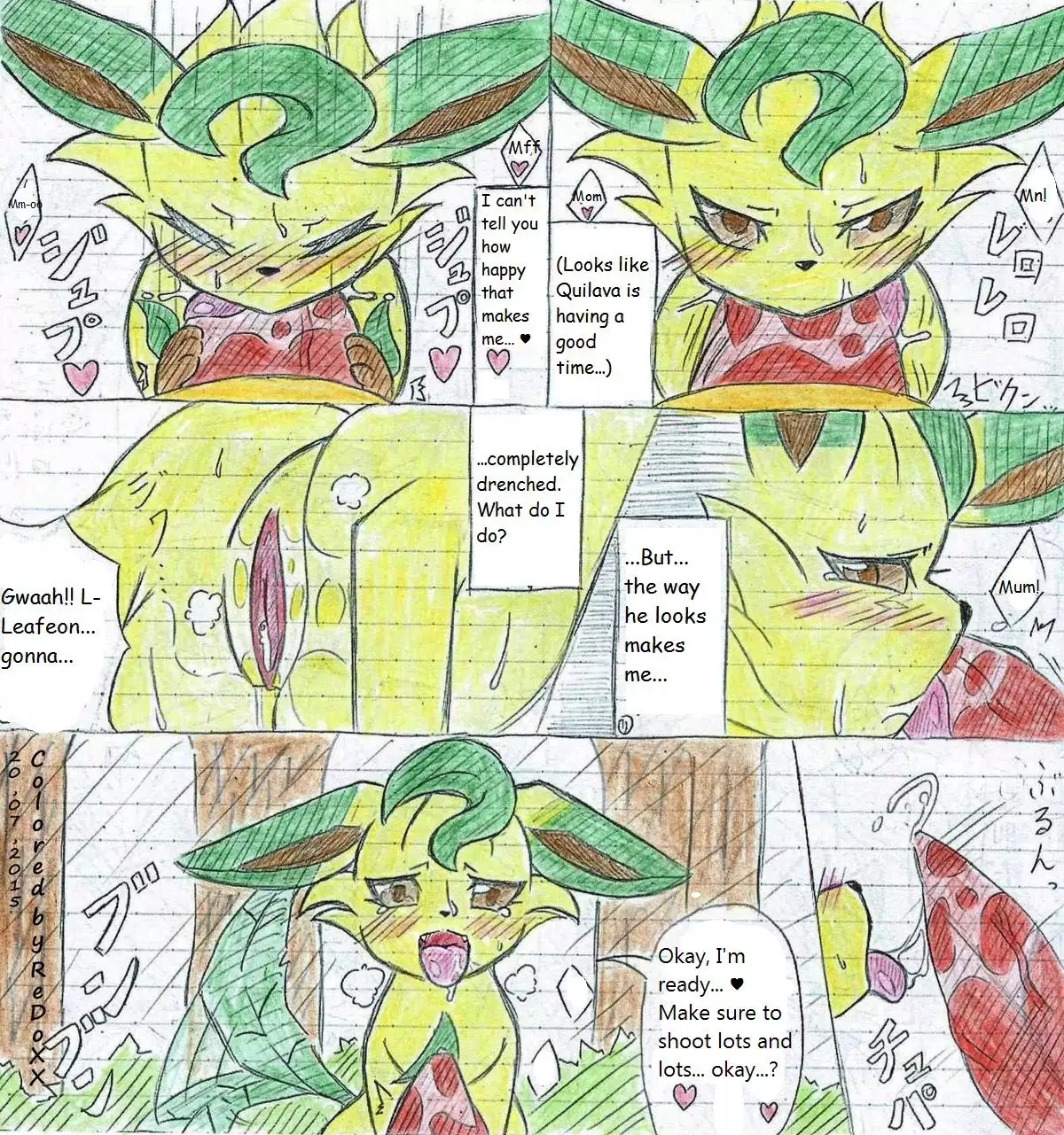 Leafeon X Quilava