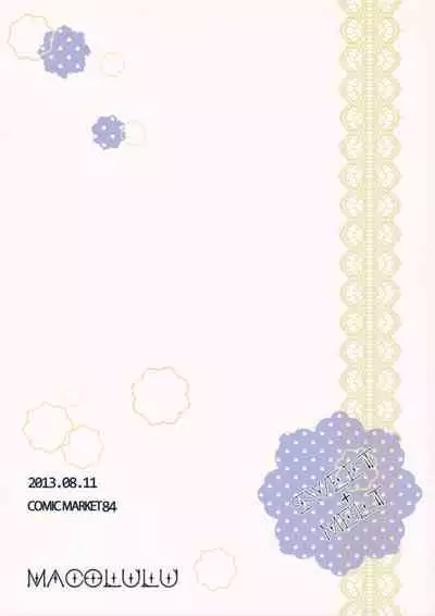 (C84) [macolulu (Takasaki Maco)] SWEET+MELT (THE IDOLM@STER CINDERELLA GIRLS)