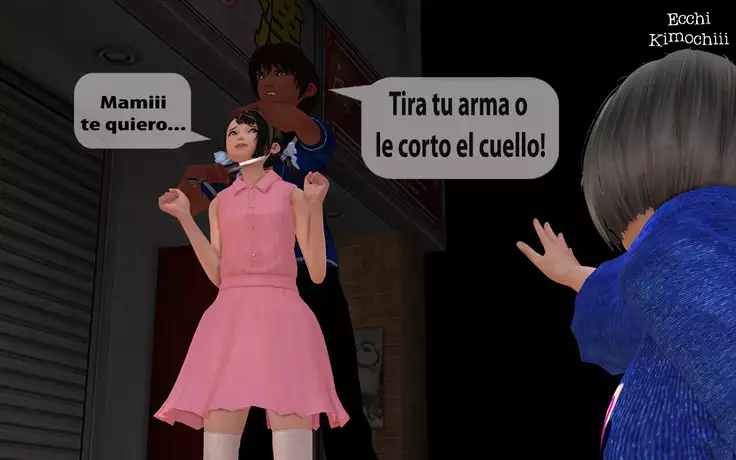 "Robo en el Callejón" parte 1/3 decensored "Ecchi Kimochiii"