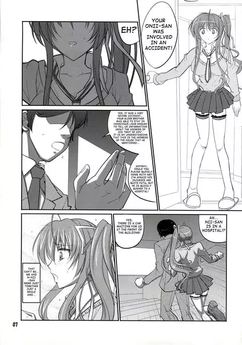 she turned blue, and...