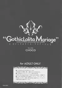 (C72) [CHOCOLATE SHOP (CHOCO)] "Gothic Lolita Mariage"